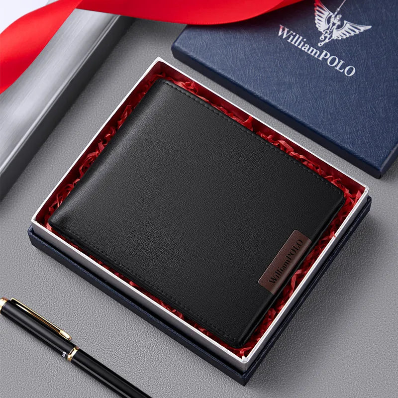 Portefeuille compact WilliamPolo en cuir véritable - Élégance et multifonctionnalité — photo 6