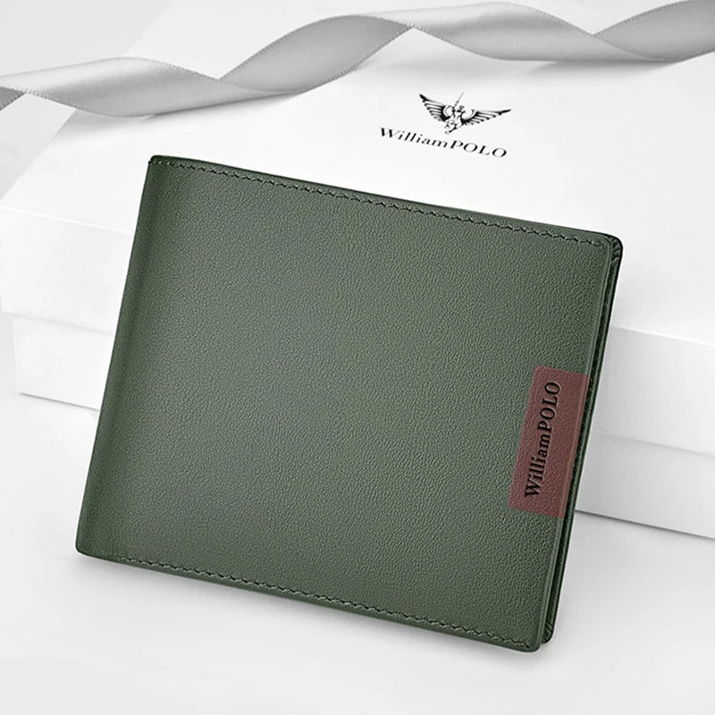 Portefeuille compact WilliamPolo en cuir véritable - Élégance et multifonctionnalité — photo 7