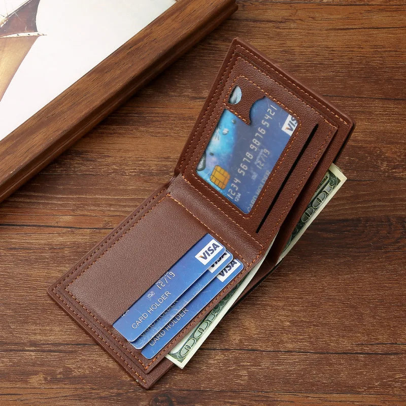 Portefeuille Vintage - Minimalisme "Preppy Style" et Confort Souple — photo 1