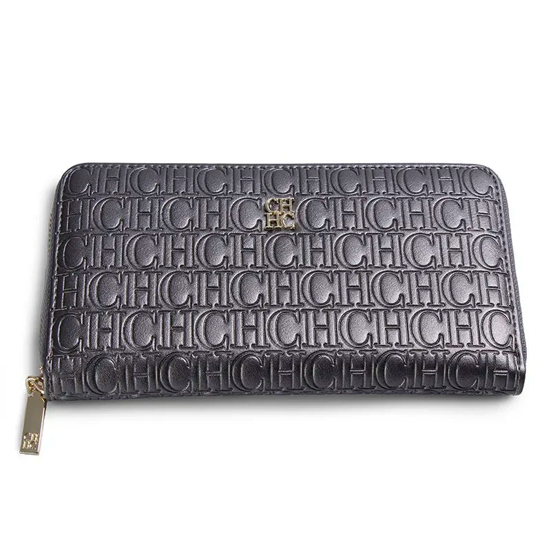 Portefeuille long femme en cuir PU avec fermeture zippée et grande capacité élégante — photo 10