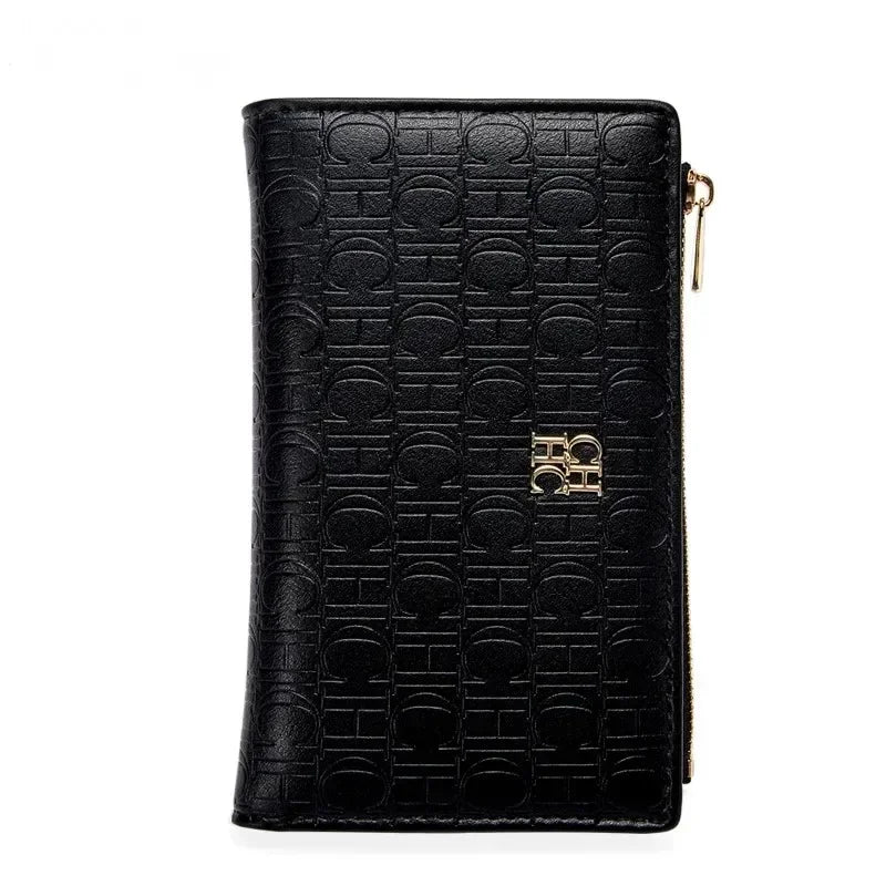 Portefeuille long femme en cuir PVC texturé avec fermeture zippée et design élégant — photo 6