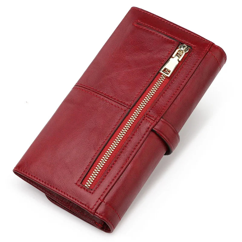 Portefeuille long en cuir véritable  avec protection RFID — photo 4