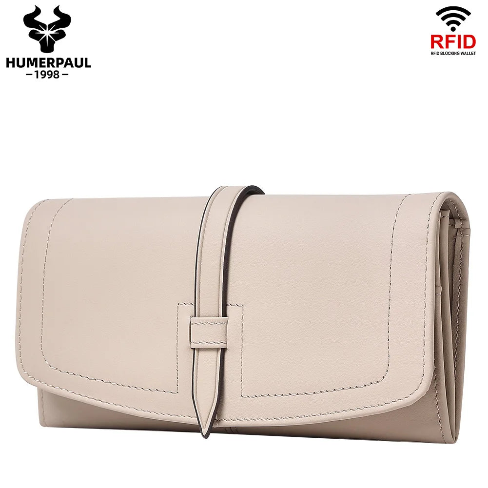 Portefeuille long en cuir véritable  avec protection RFID — photo 5