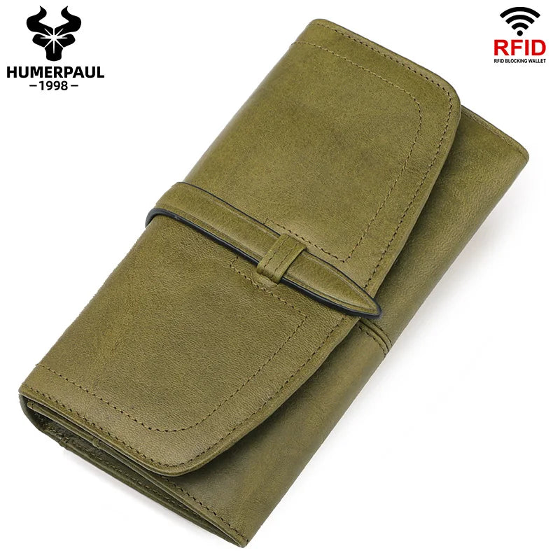 Portefeuille long en cuir véritable  avec protection RFID — photo 6