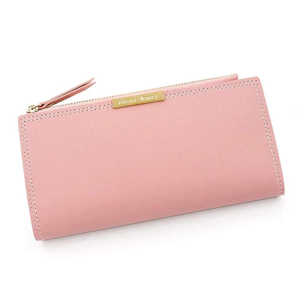 Portefeuille long femme en cuir PU avec multi-emplacements cartes et photo — photo 8