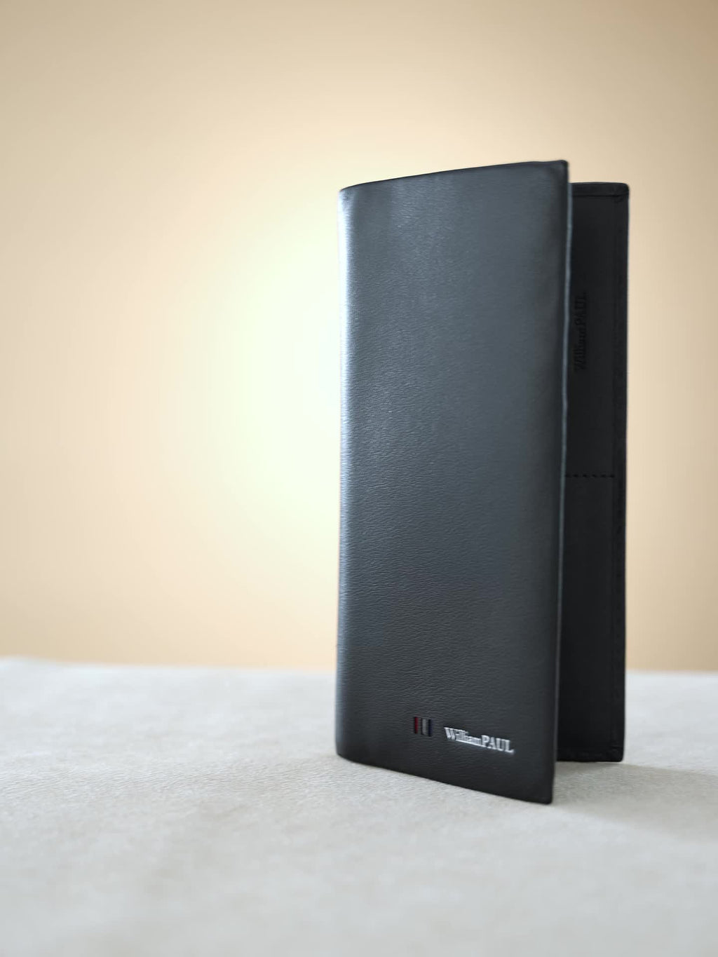Portefeuille homme long en cuir première couche avec porte-photo