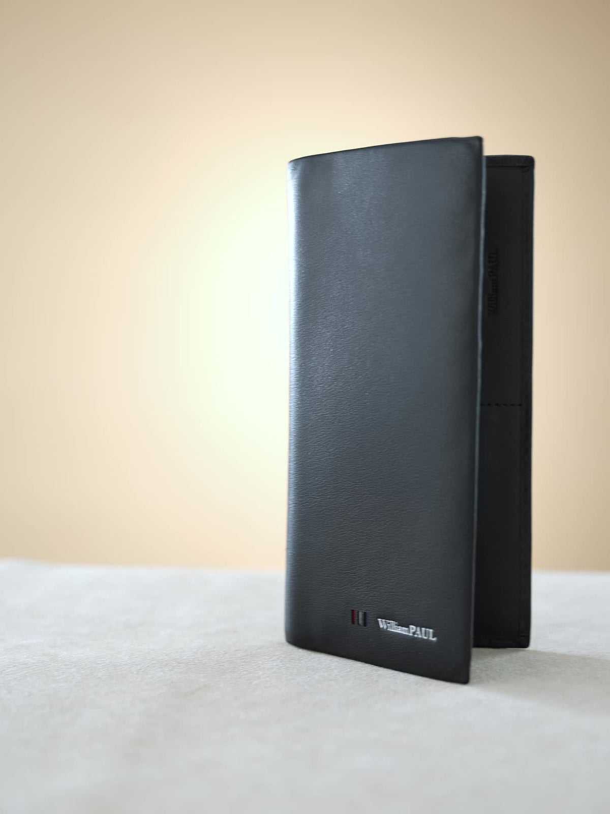 Portefeuille homme long en cuir première couche avec porte-photo