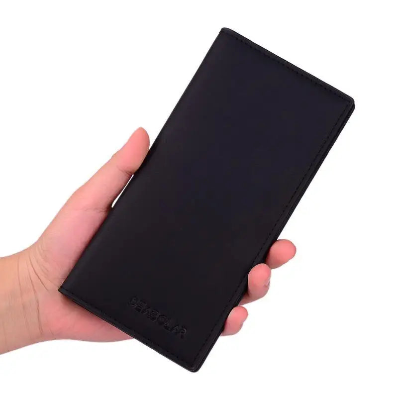 Portefeuille long homme en cuir PU avec porte-cartes et compartiments multifonctions — photo 7