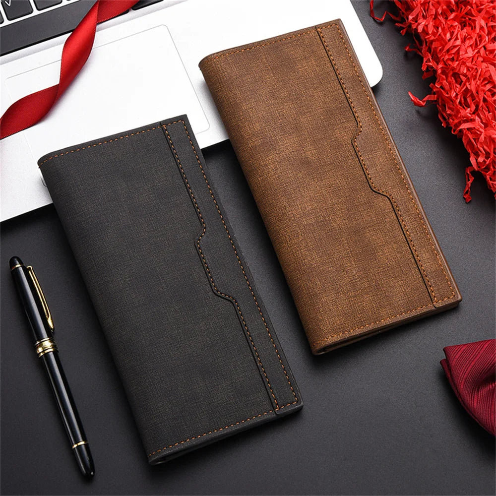 Portefeuille long slim pour homme avec multiples fentes pour cartes — photo 1