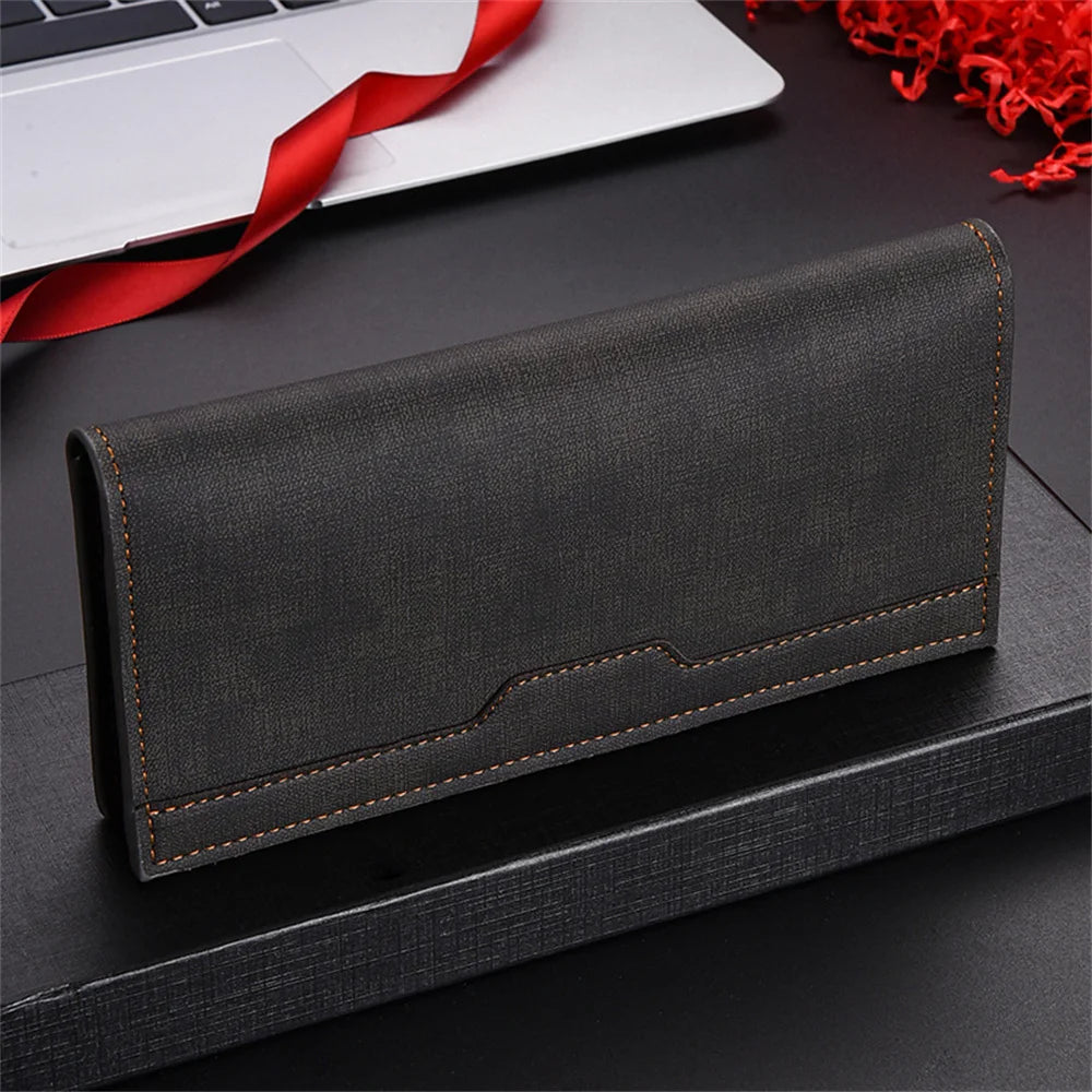 Portefeuille long slim pour homme avec multiples fentes pour cartes — photo 3