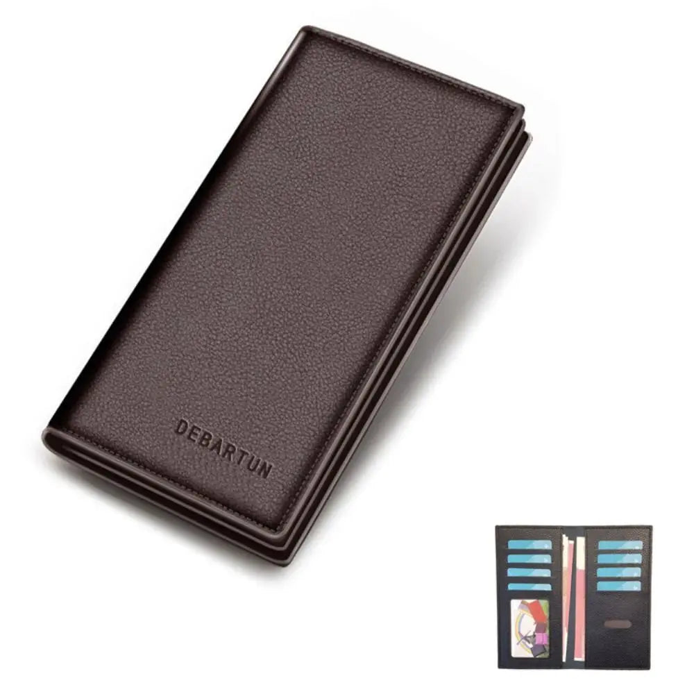 Portefeuille long slim pour homme avec multiples fentes pour cartes — photo 6