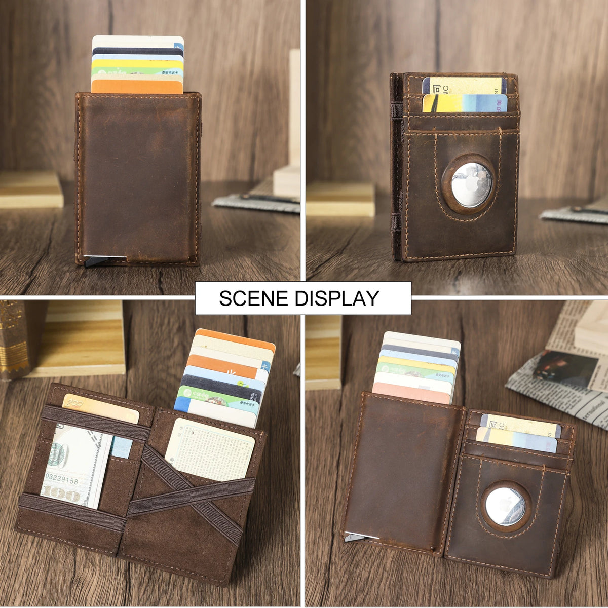 Portefeuille Magic Wallet  en cuir véritable - Pop-Up & RFID — photo 4