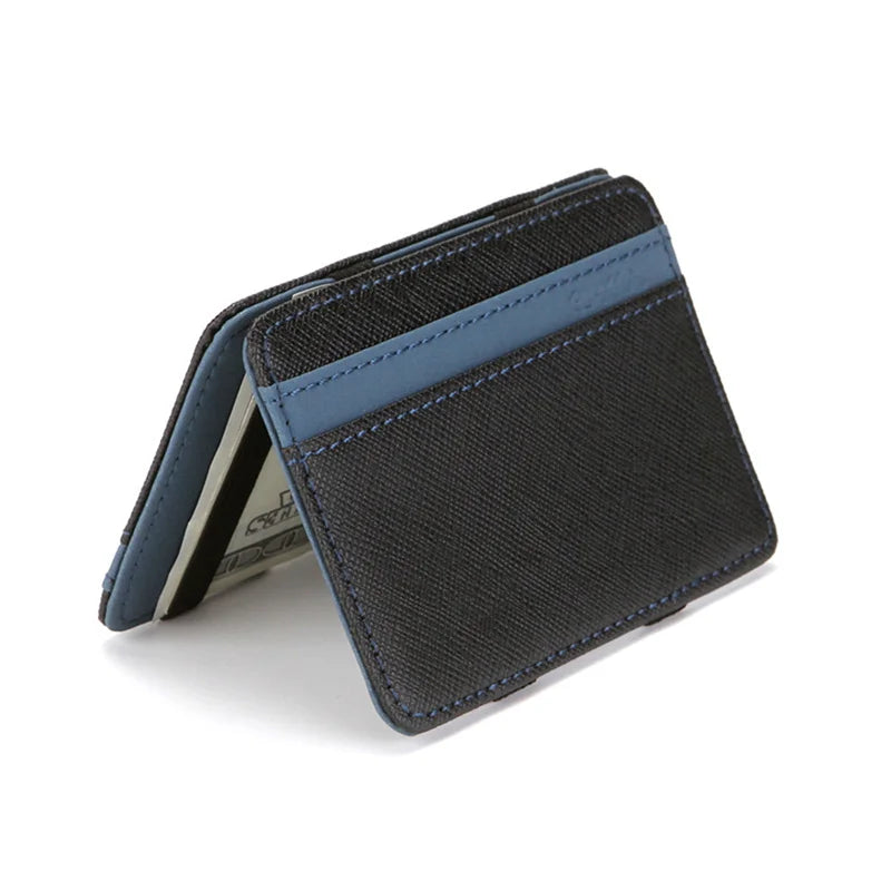 Portefeuille magique ultra fin en cuir PU unisexe avec porte-cartes compact — photo 2
