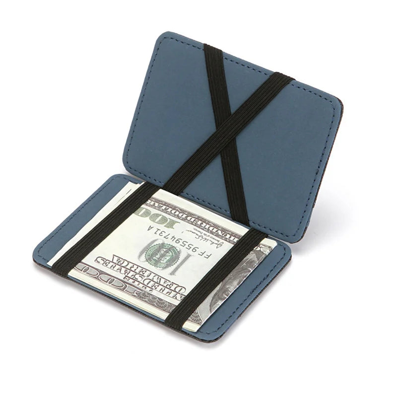 Portefeuille magique ultra fin en cuir PU unisexe avec porte-cartes compact — photo 3