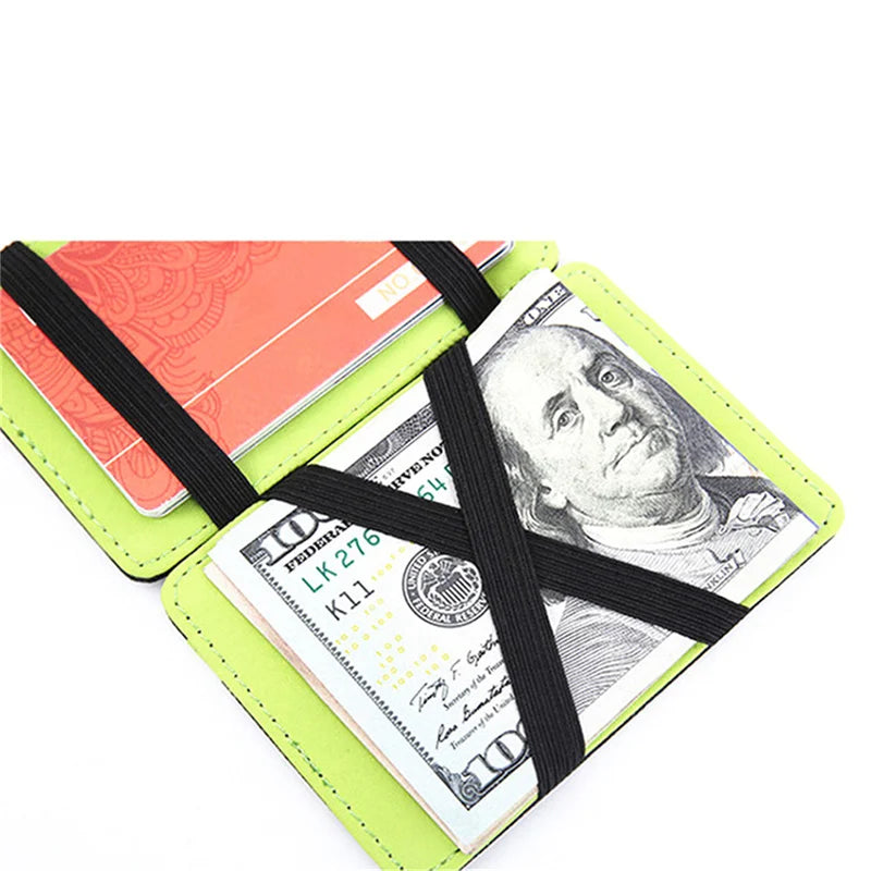 Portefeuille magique ultra fin en cuir PU unisexe avec porte-cartes compact — photo 4
