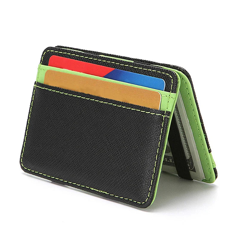 Portefeuille magique ultra fin en cuir PU unisexe avec porte-cartes compact — photo 5