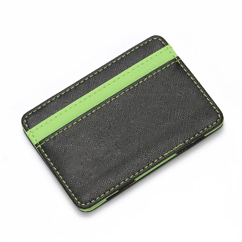 Portefeuille magique ultra fin en cuir PU unisexe avec porte-cartes compact — photo 7