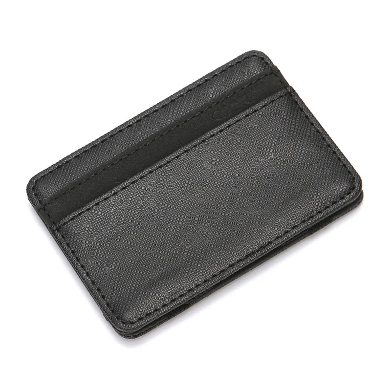 Portefeuille magique ultra fin en cuir PU unisexe avec porte-cartes compact — photo 9