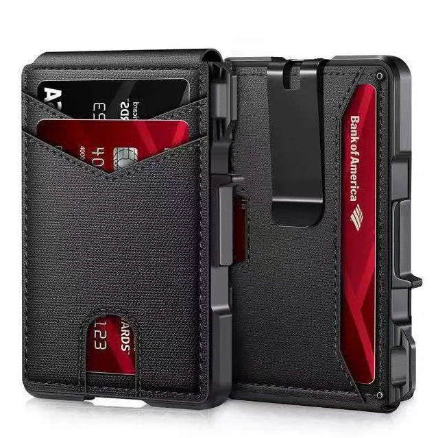 Portefeuille minimaliste Pop-Up pour homme - RFID & Money Clip — photo 1