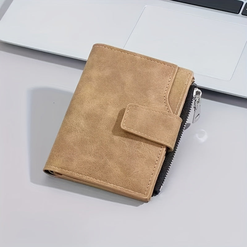 Portefeuille mixte au toucher nubuck, 78 g sur la balance