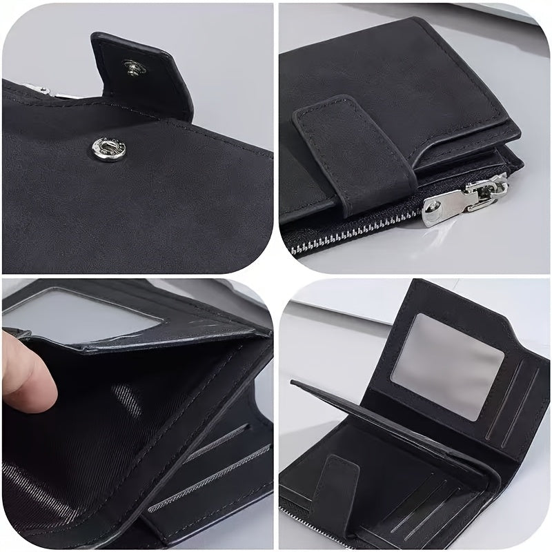 Portefeuille mixte au toucher nubuck, 78 g sur la balance