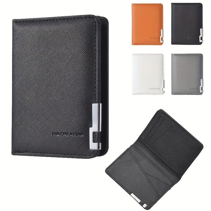 Portefeuille mixte vertical extra plat, 11,2 x 8,2 x 1 cm