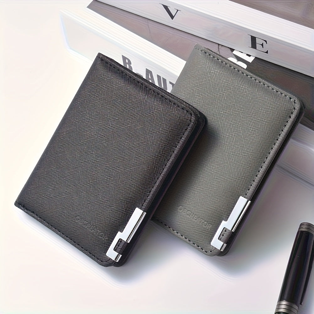 Portefeuille mixte vertical extra plat, 11,2 x 8,2 x 1 cm