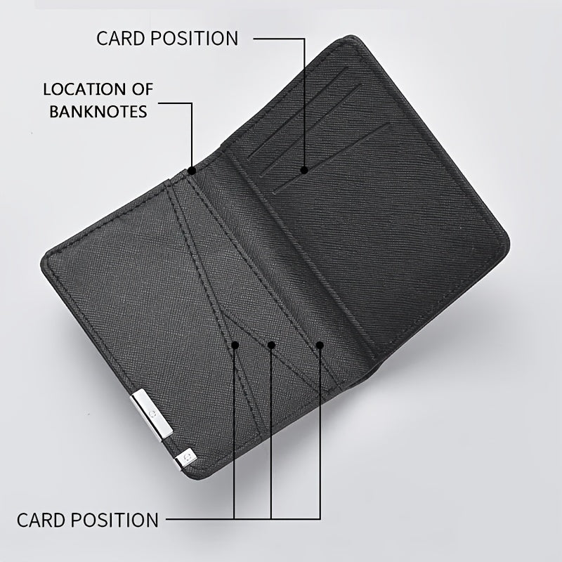 Portefeuille mixte vertical extra plat, 11,2 x 8,2 x 1 cm