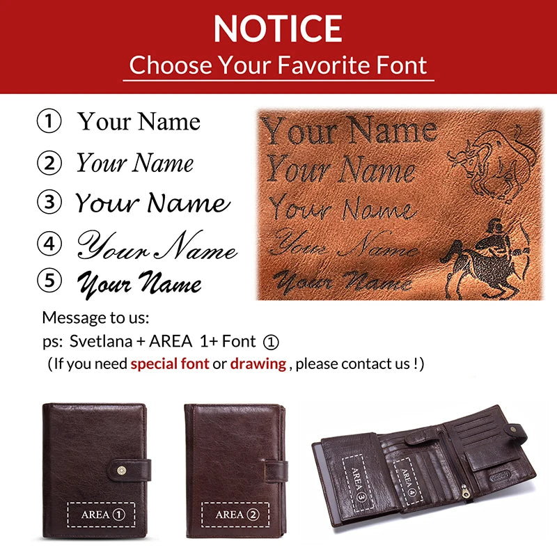 Portefeuille organisateur en cuir de vachette véritable pour homme — photo 5