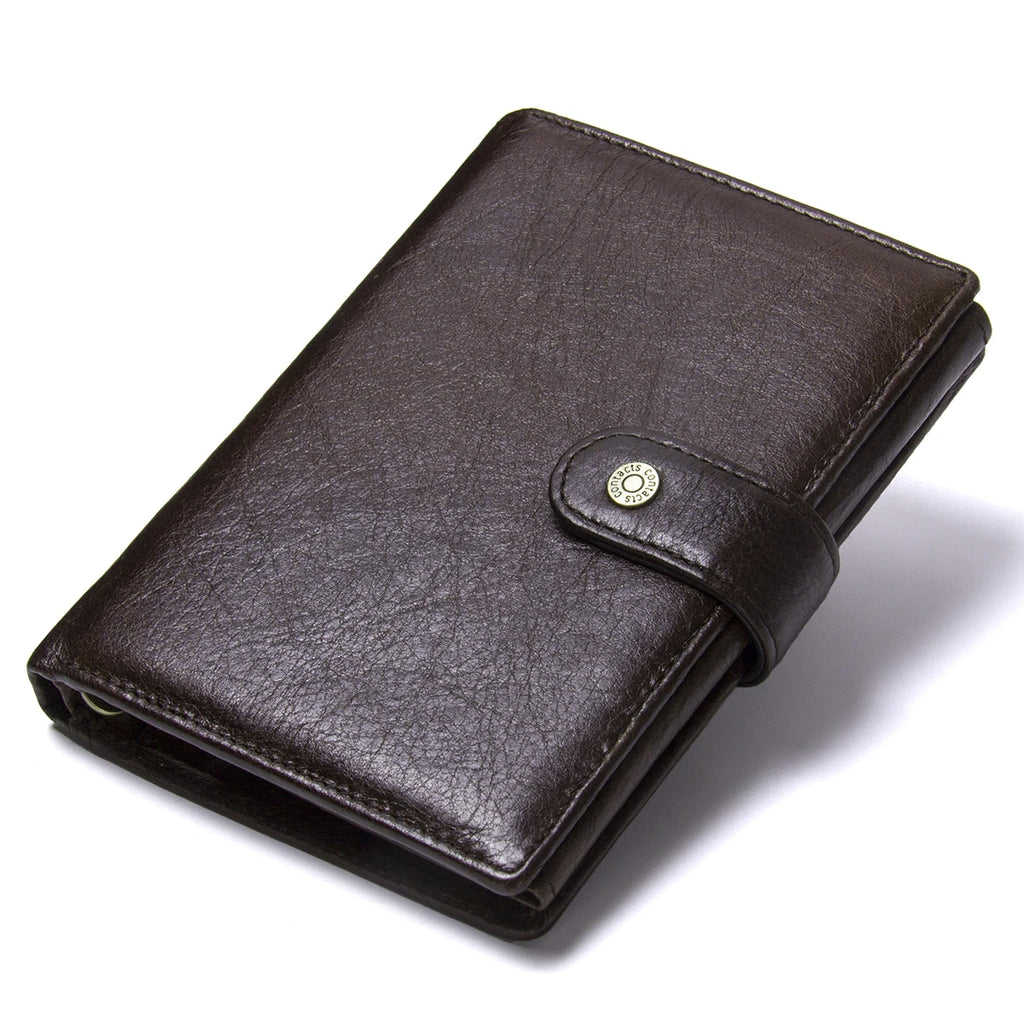 Portefeuille organisateur en cuir de vachette véritable pour homme — photo 6