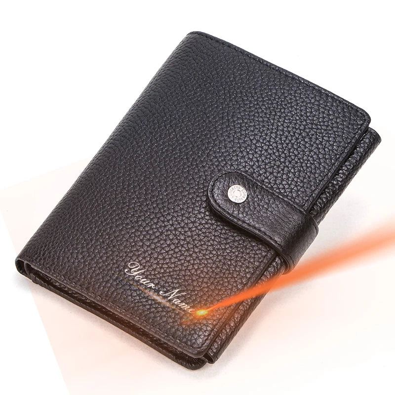 Portefeuille organisateur en cuir de vachette véritable pour homme — photo 7