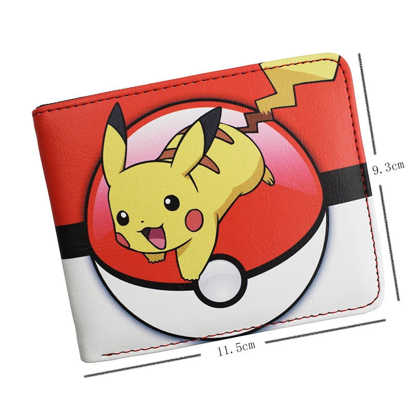 Portefeuille Pokémon Pikachu en cuir PU compact avec porte-cartes multipoches — photo 2
