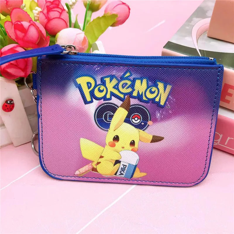 Portefeuille Pokémon Pikachu en cuir avec fermeture zippée et porte-clés — photo 7