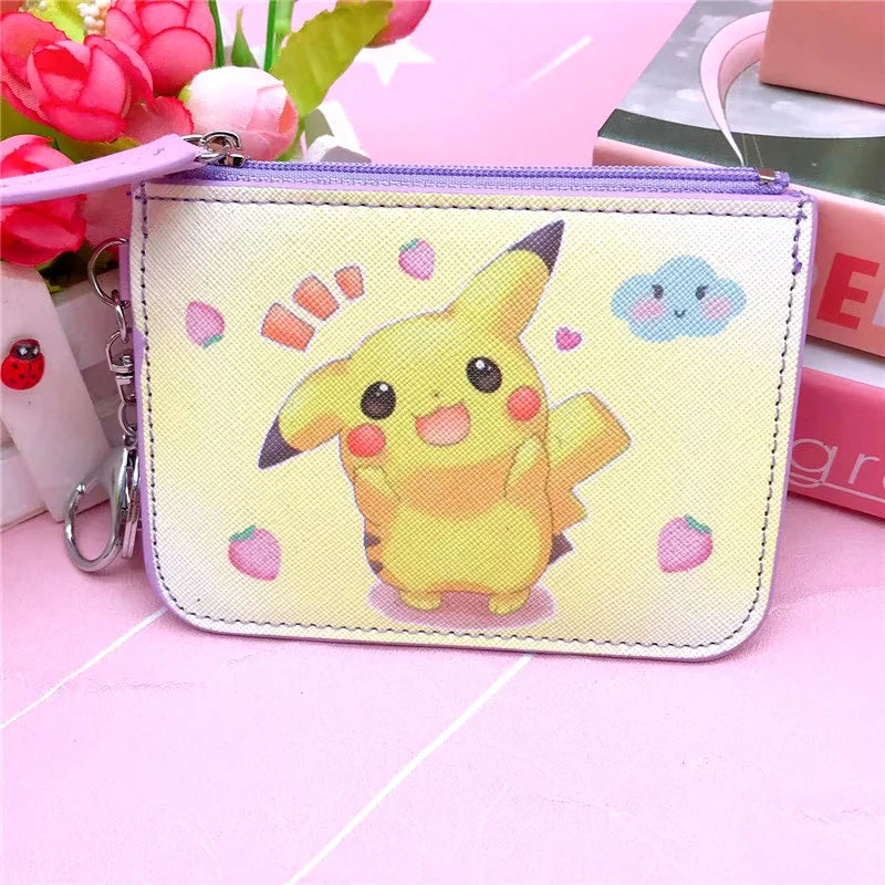 Portefeuille Pokémon Pikachu en cuir avec fermeture zippée et porte-clés — photo 9