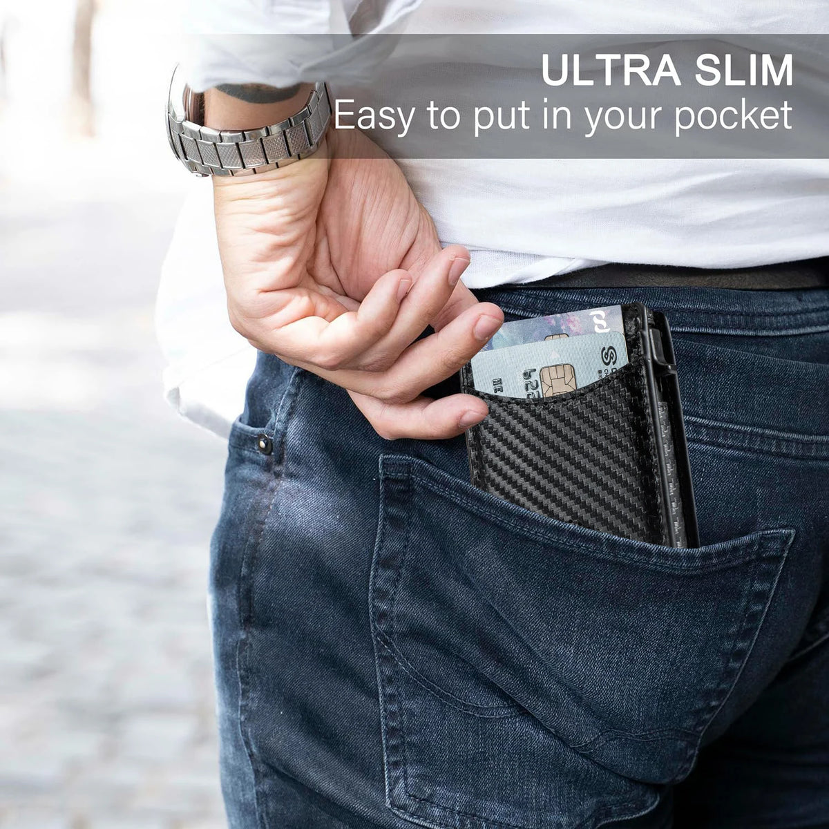 Portefeuille Pop-Up pour homme - Sécurité RFID et accès rapide — photo 2