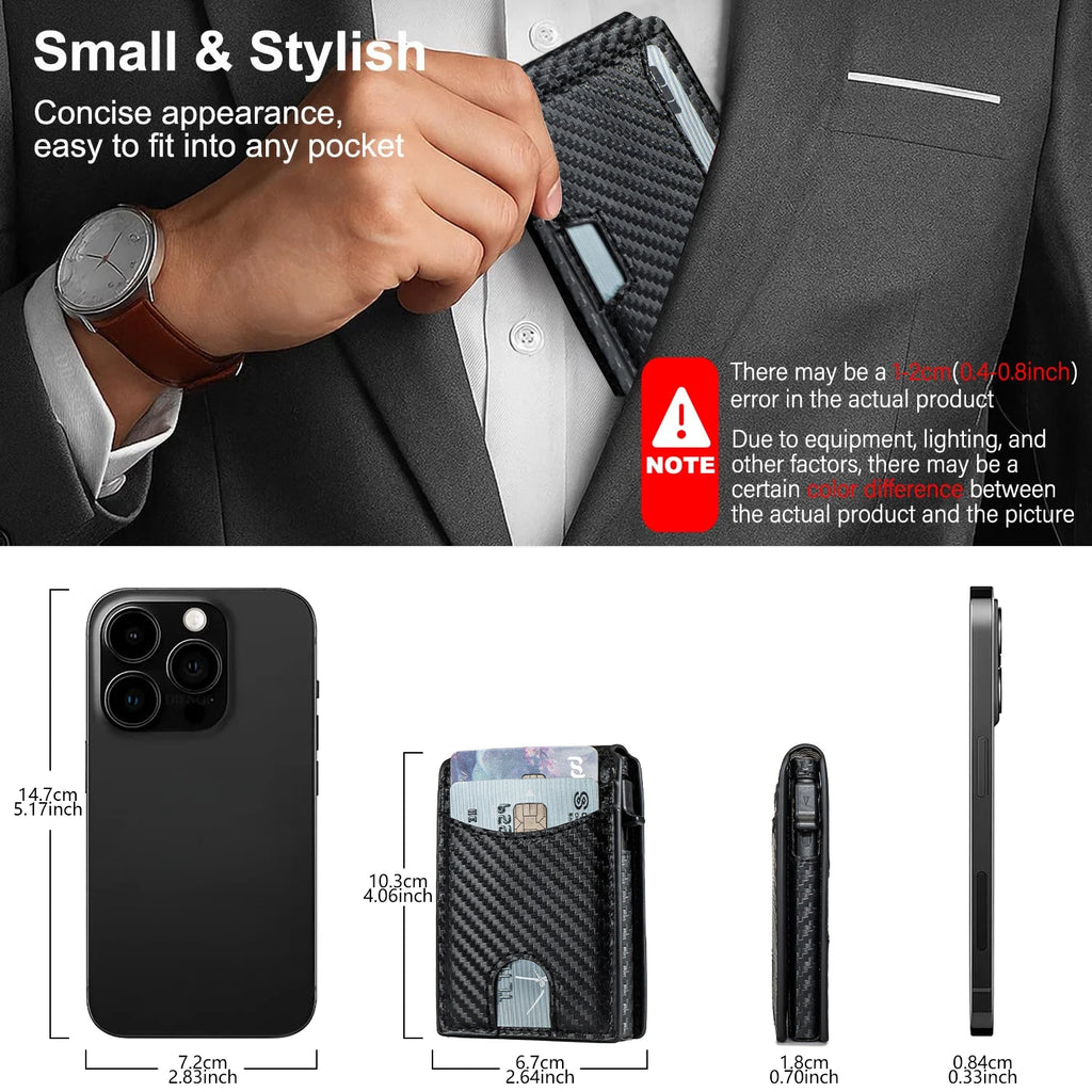 Portefeuille Pop-Up pour homme - Sécurité RFID et accès rapide — photo 3