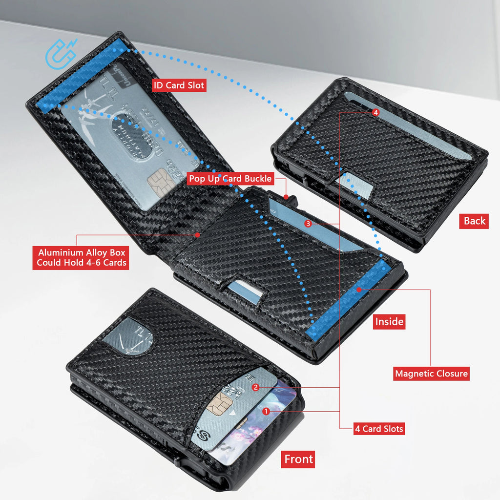 Portefeuille Pop-Up pour homme - Sécurité RFID et accès rapide — photo 6