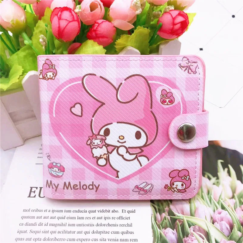 Portefeuille Sanrio Kuromi en cuir PU avec porte-photo et fermeture hasp — photo 11