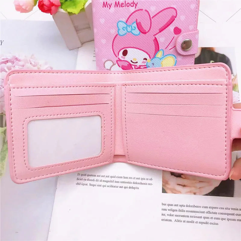 Portefeuille Sanrio Kuromi en cuir PU avec porte-photo et fermeture hasp — photo 2