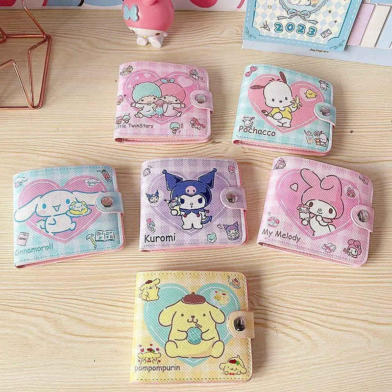 Portefeuille Sanrio Kuromi en cuir PU avec porte-photo et fermeture hasp — photo 4