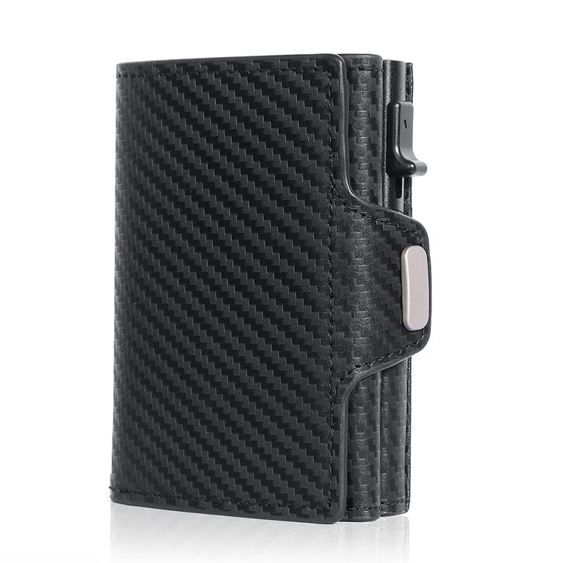 Portefeuille slim en cuir avec porte-cartes pop-up RFID et compartiments multifonctions — photo 8
