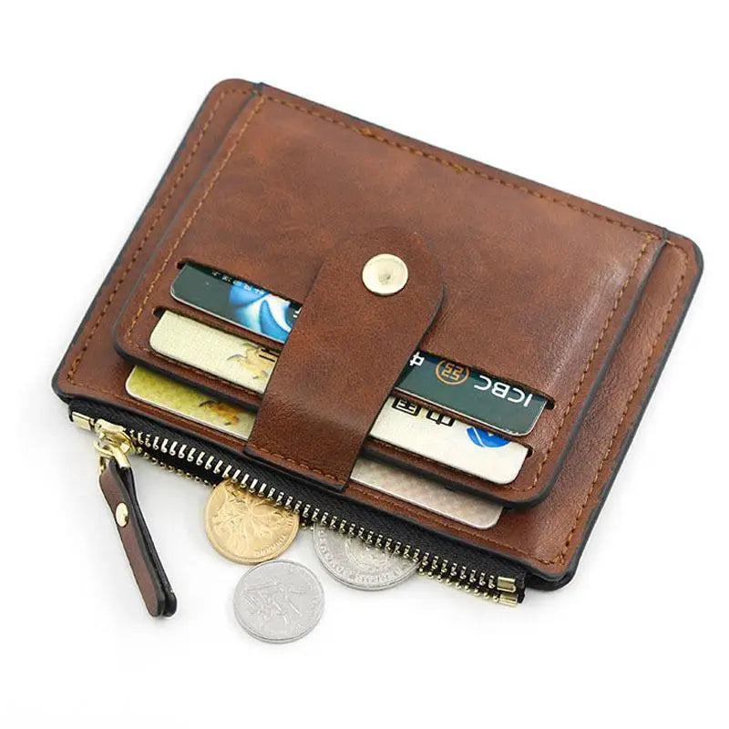 Portefeuille ultra-plat en simili cuir pour homme et femme — photo 1