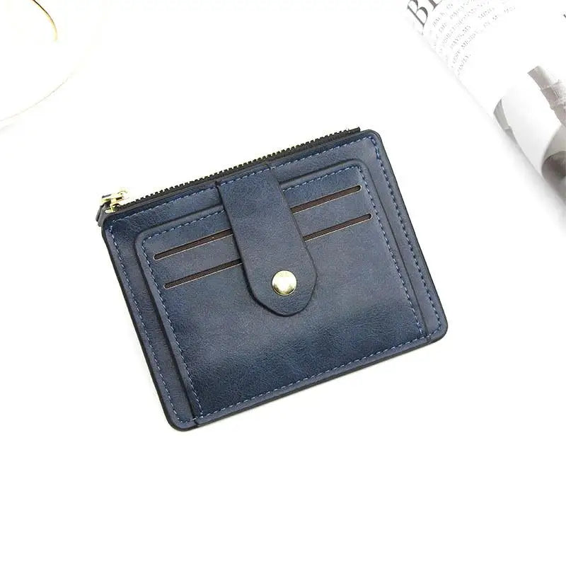 Portefeuille ultra-plat en simili cuir pour homme et femme — photo 12