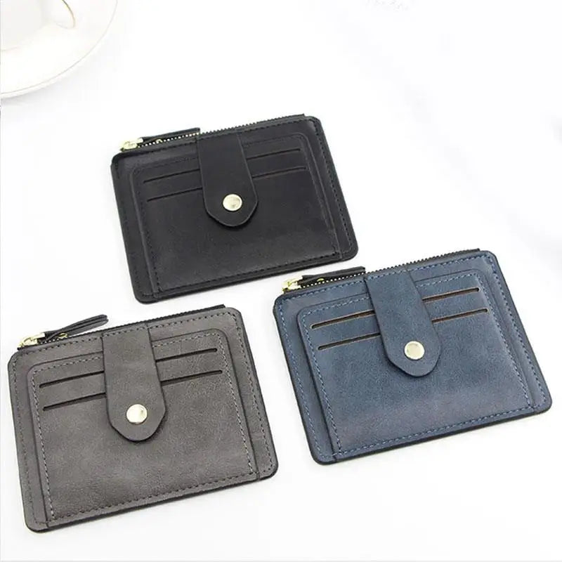 Portefeuille ultra-plat en simili cuir pour homme et femme — photo 6