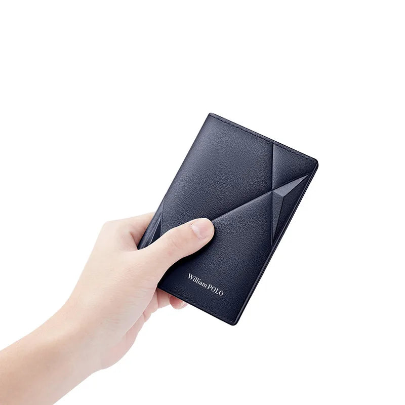 Portefeuille Vertical Ultra-Mince en Cuir - Porte-Cartes & Permis Multifonction — photo 8