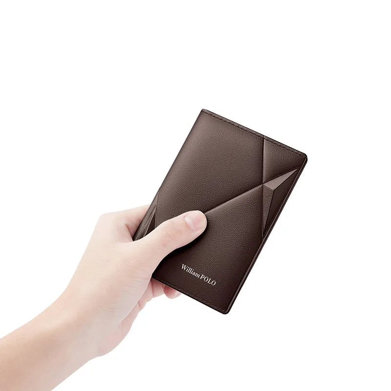 Portefeuille Vertical Ultra-Mince en Cuir - Porte-Cartes & Permis Multifonction — photo 9