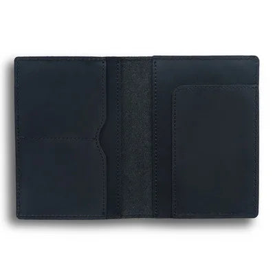Protège passeport cuir véritable porte-cartes voyage compact fait main vintage — photo 9