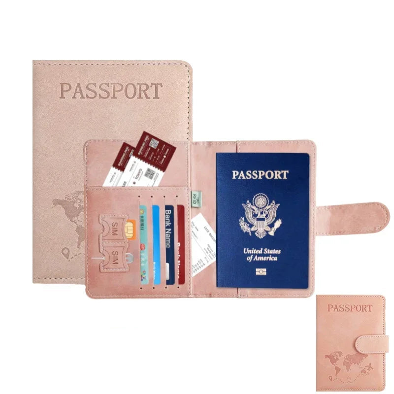 Protège-passeport RFID en cuir PU pour hommes et femmes — photo 5