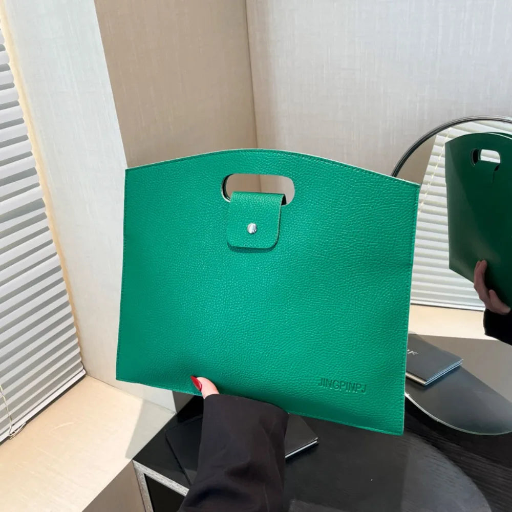 Sac cabas porte-documents en similicuir avec housse ordinateur et grande capacité — photo 11 Image