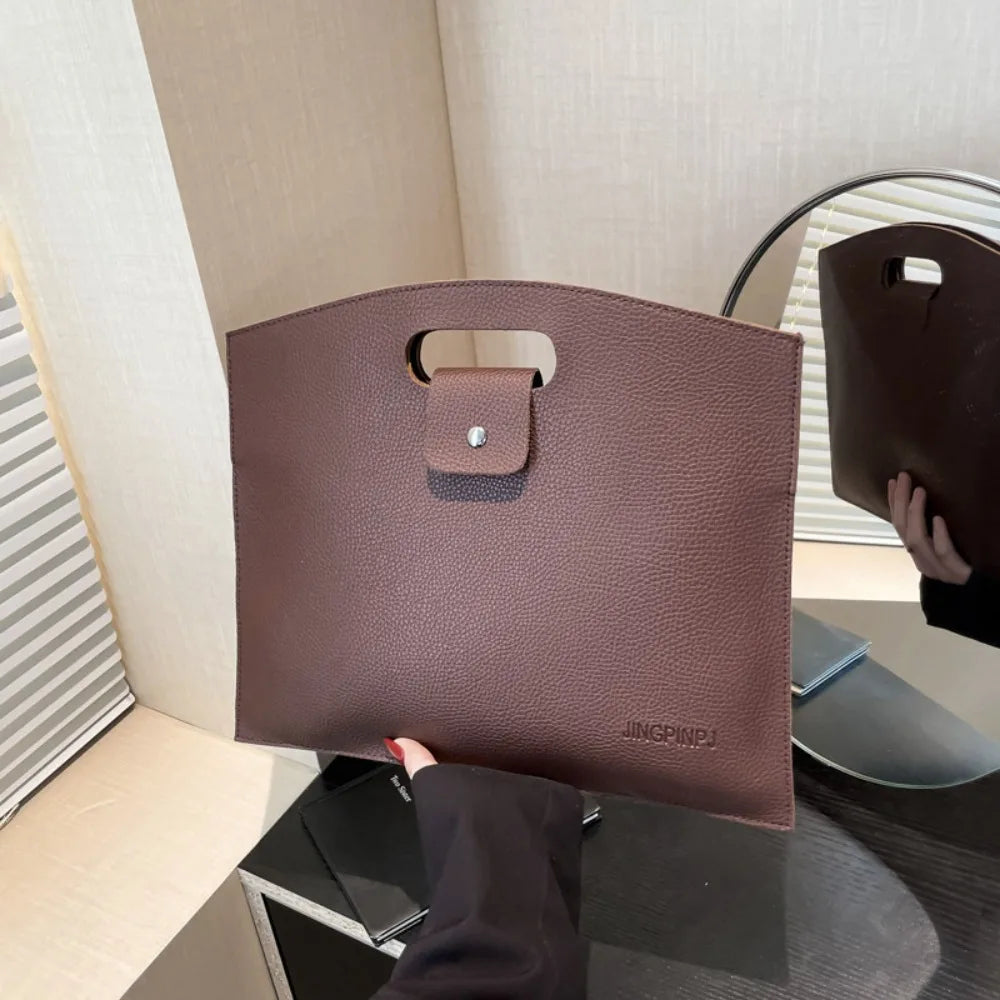 Sac cabas porte-documents en similicuir avec housse ordinateur et grande capacité — photo 12